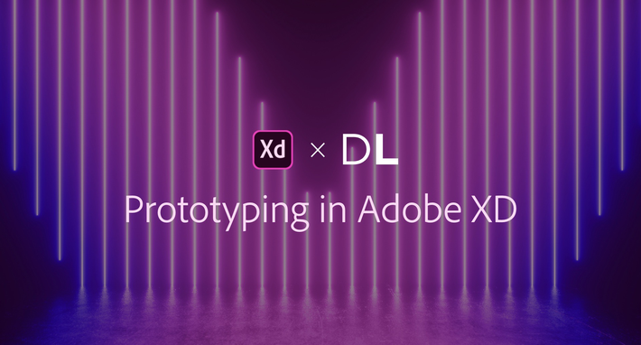 A website promo for Adobe XD and Designlab