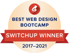 best web design bootcamp switchup winner 2017-2021