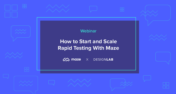 A webinar promo with Maze and Designlab